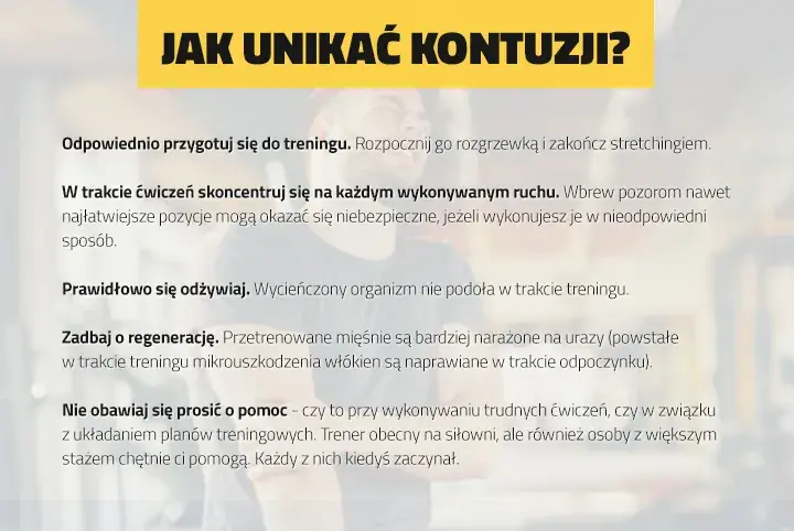 Od czego zacząć trening na siłowni, aby uniknąć kontuzji i zyskać efekty
